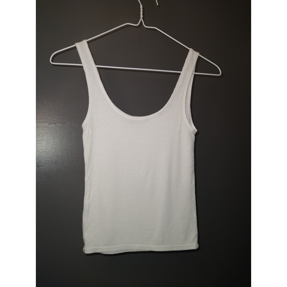 Forever 21 Size Large White Mini Tank Top - Picture 2 of 3